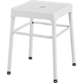 Products White Standard‑Height Steel Stool
