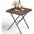 Portable Square Folding Table Heavy‑Duty Steel Frame