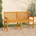 Solid Acacia Wood Patio Bench