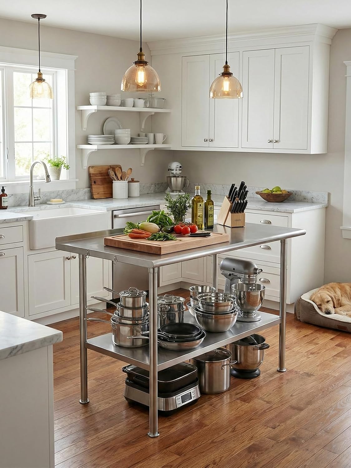 Stainless Steel Prep Table 24×48‑Inch with Backsplash