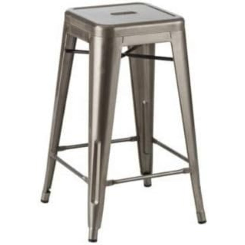 Metal Stackable Metal Counter Stools Set of 2