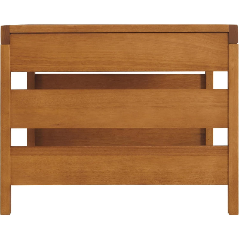 Brown Eucalyptus Wood Outdoor Coffee Table